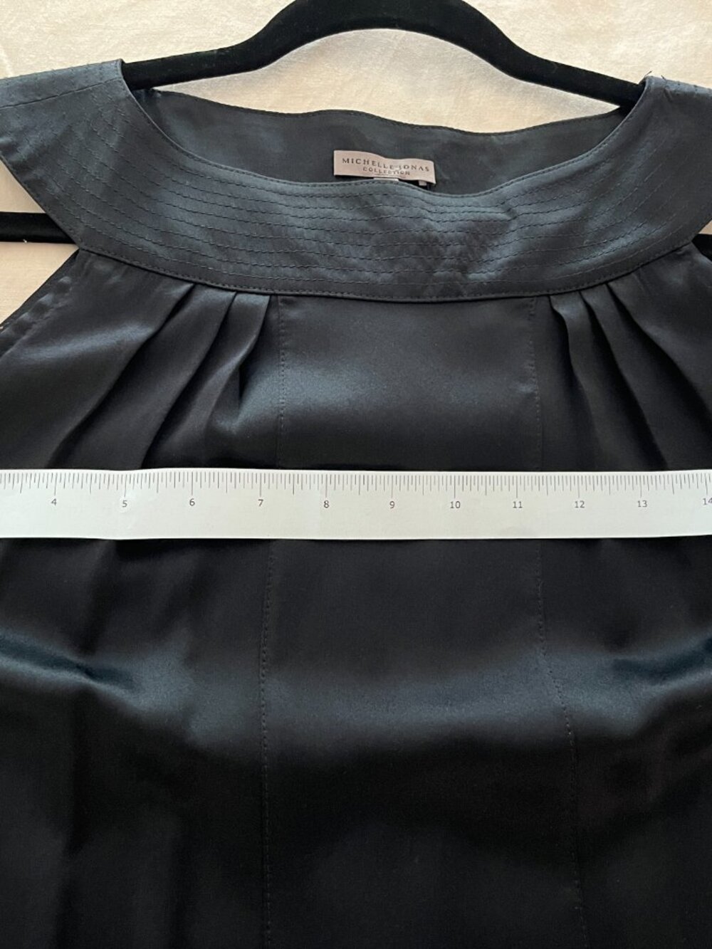 Michelle Jonas | Black Silk Dress | Size: Small - Picture 10 of 10
